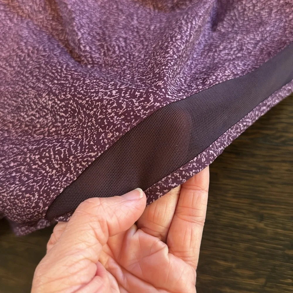 Athleta Printed Mesh Racer Run Short 4” - Picture 6 of 8